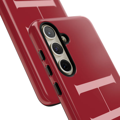 Red Custom Initials Phone Case