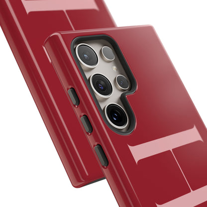 Red Custom Initials Phone Case