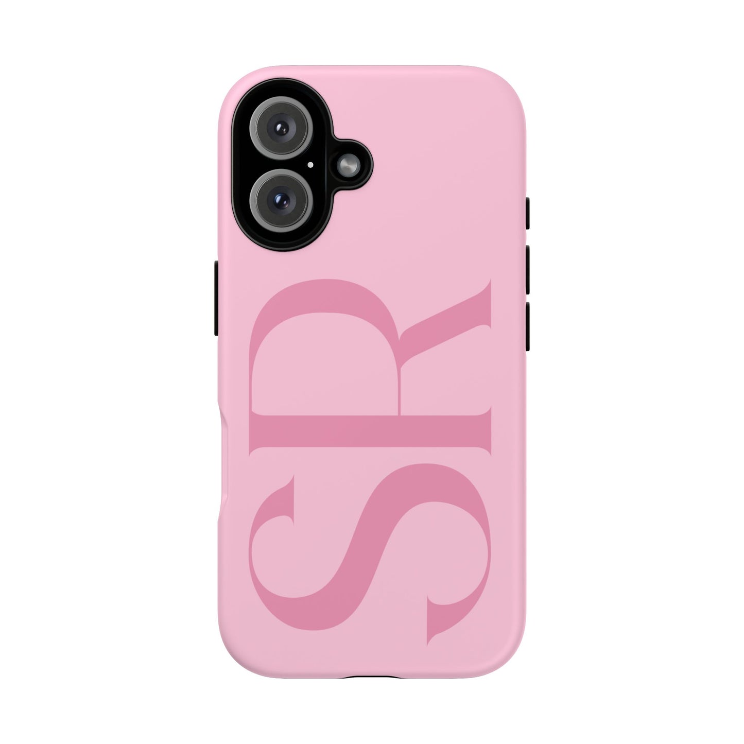 Pink Custom Initials Phone Case