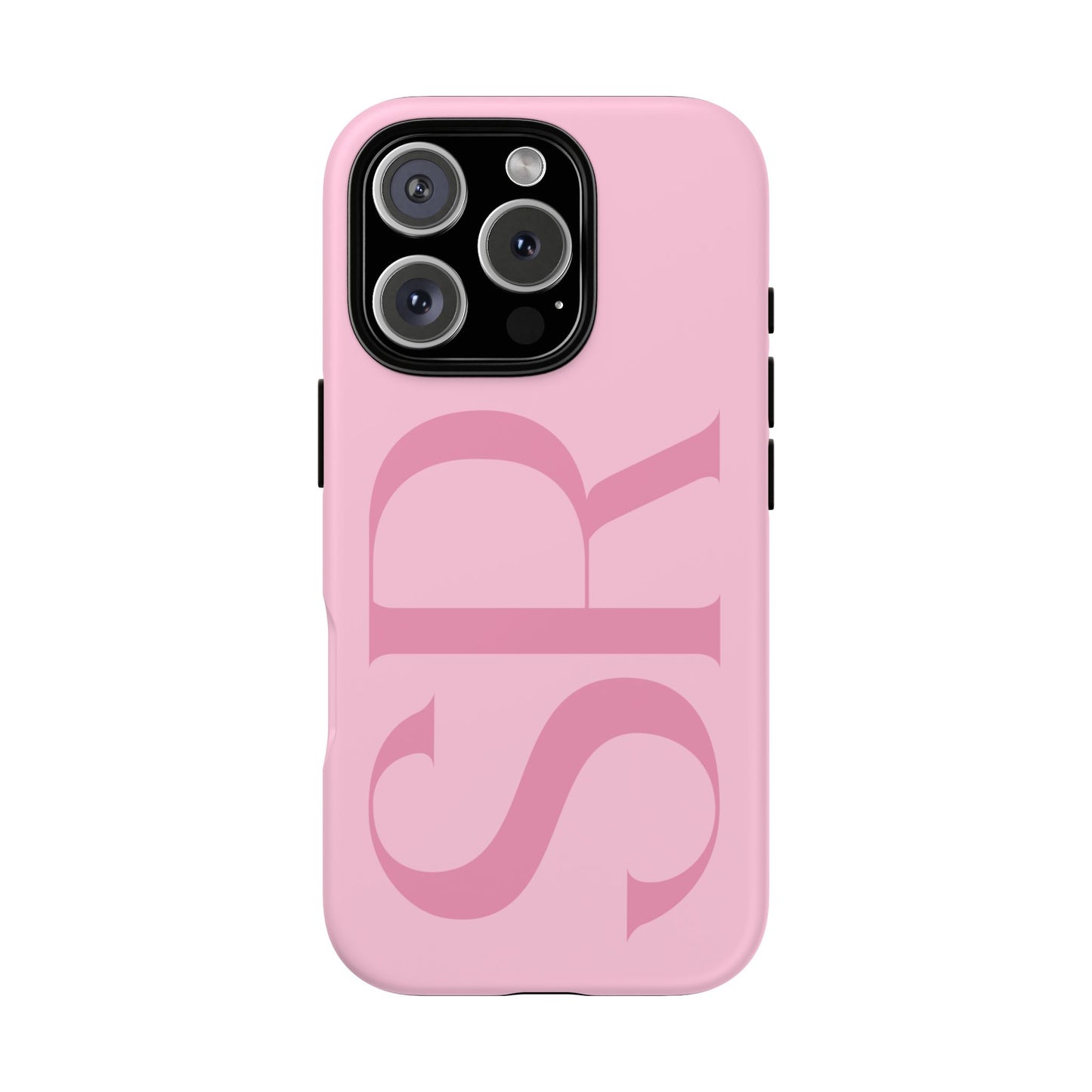 Pink Custom Initials Phone Case