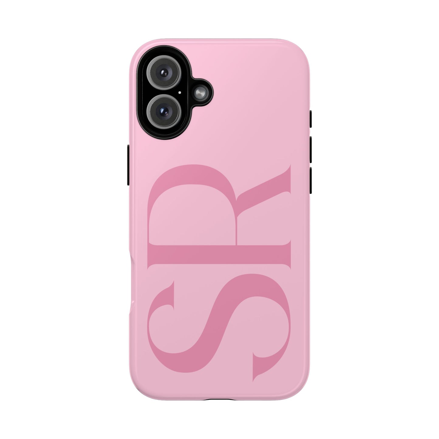 Pink Custom Initials Phone Case