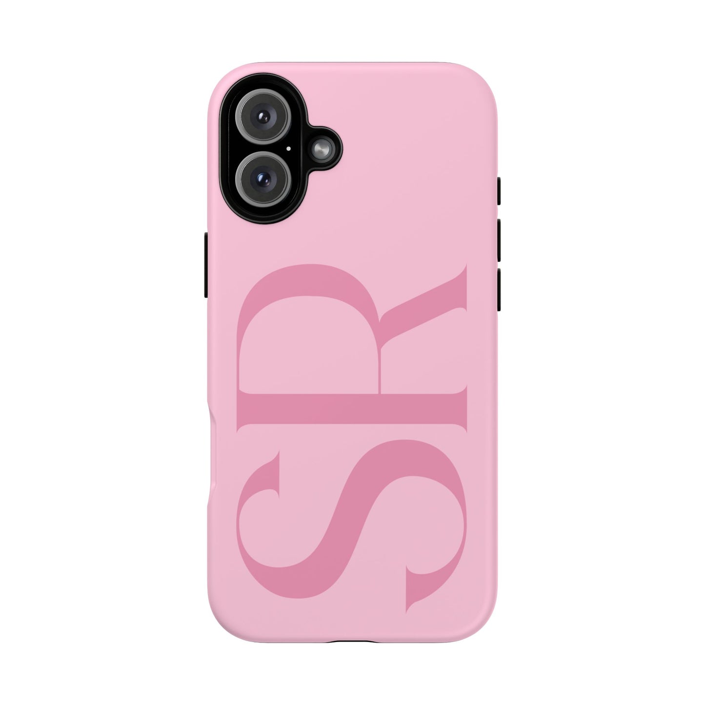 Pink Custom Initials Phone Case
