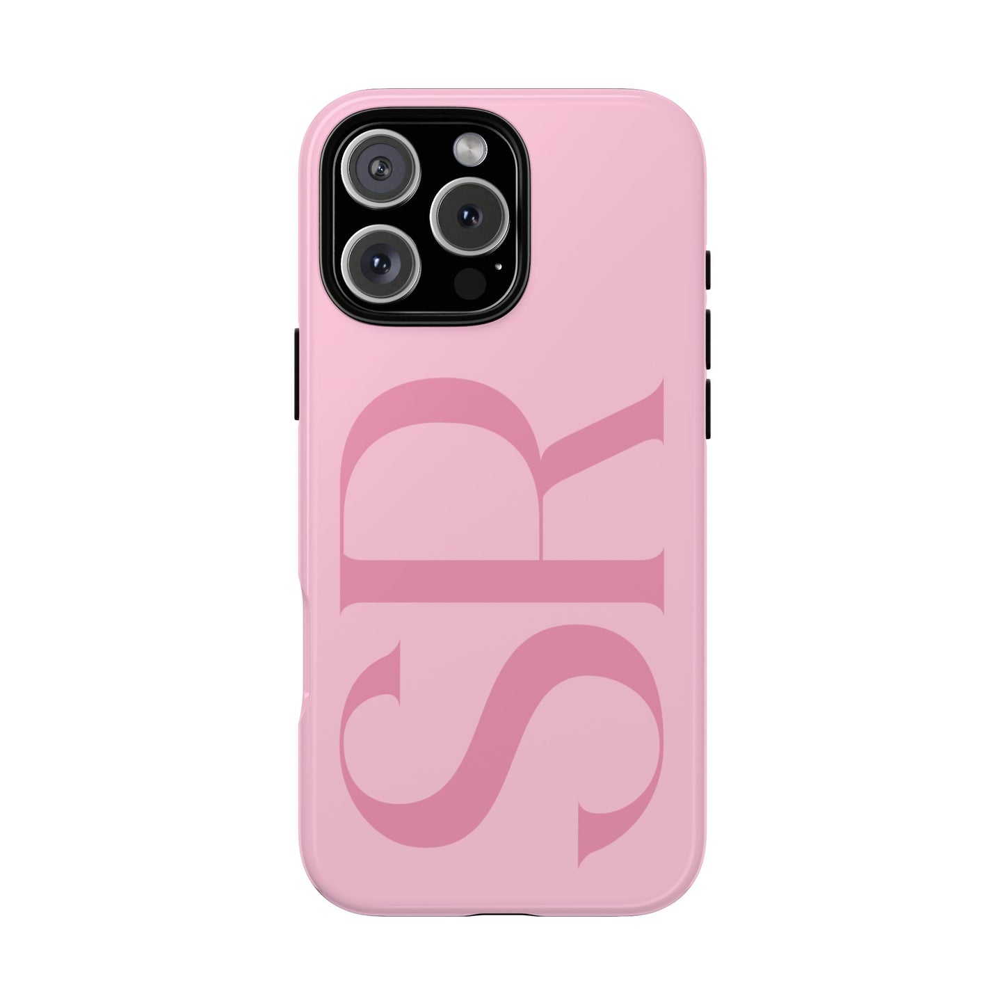 Pink Custom Initials Phone Case