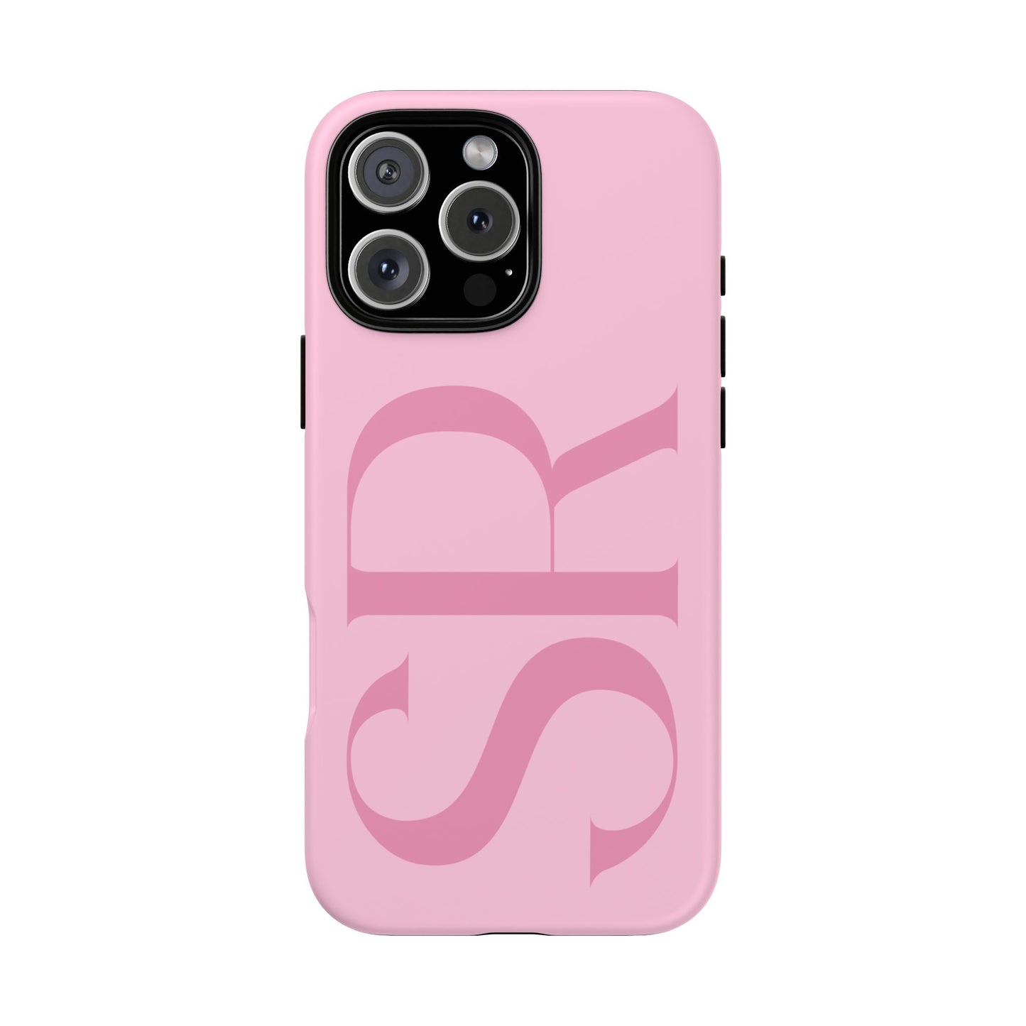 Pink Custom Initials Phone Case