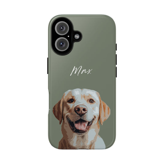 Green Cartoonerised Pet Phone Case