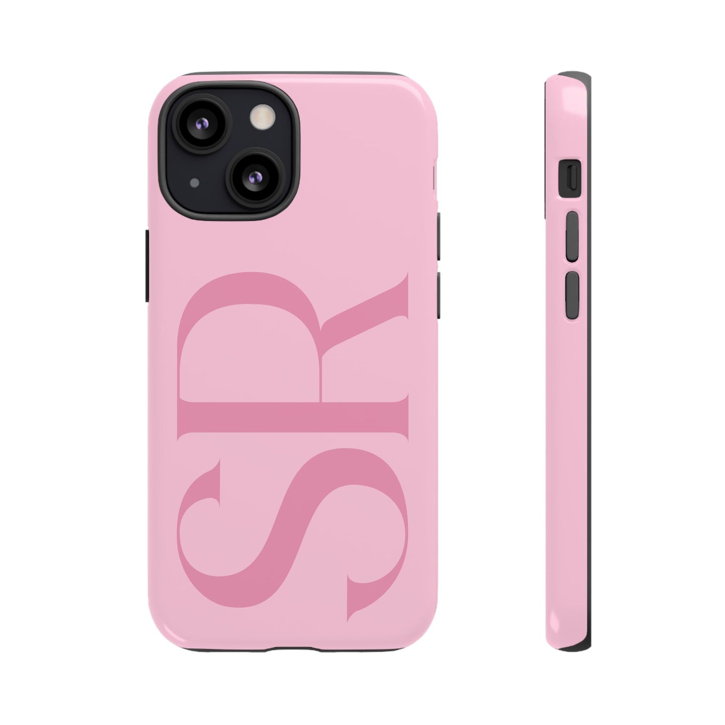 Pink Custom Initials Phone Case