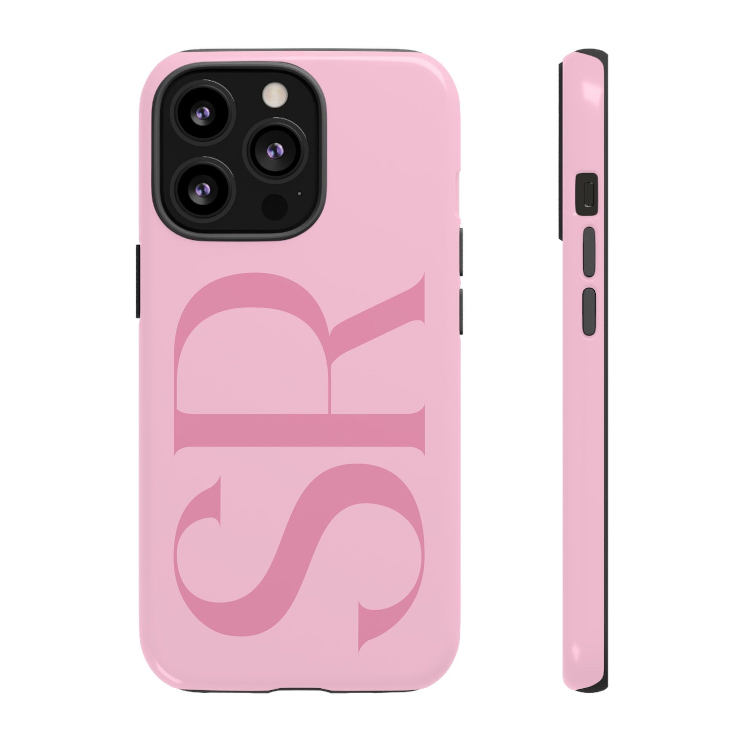 Pink Custom Initials Phone Case