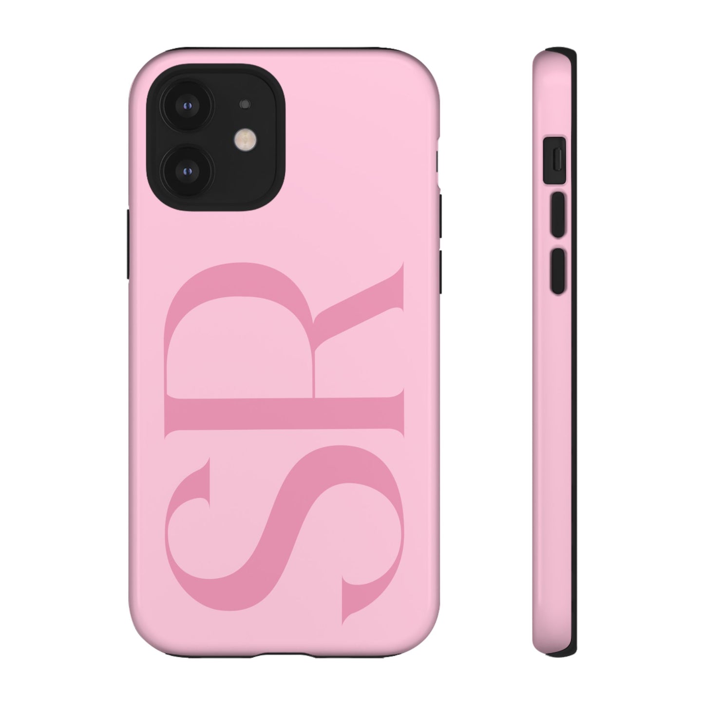 Pink Custom Initials Phone Case