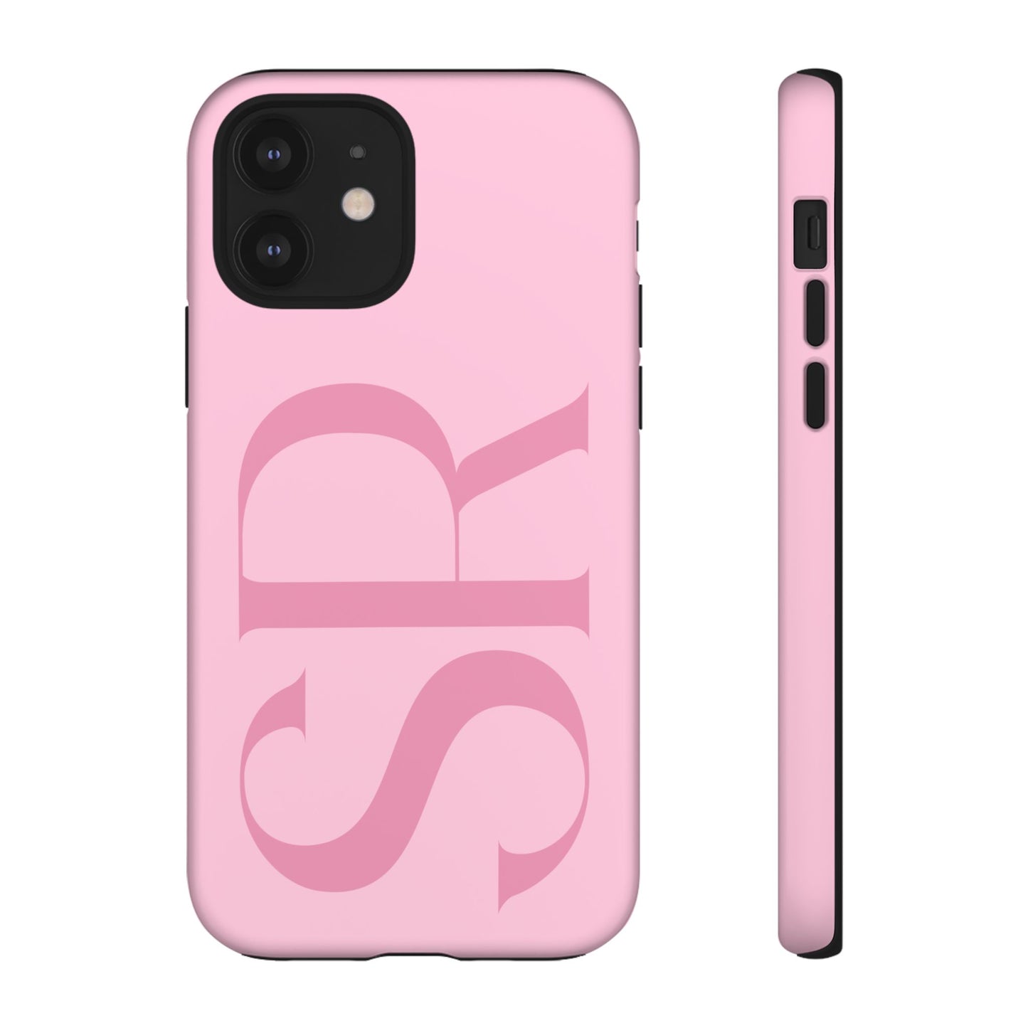 Pink Custom Initials Phone Case