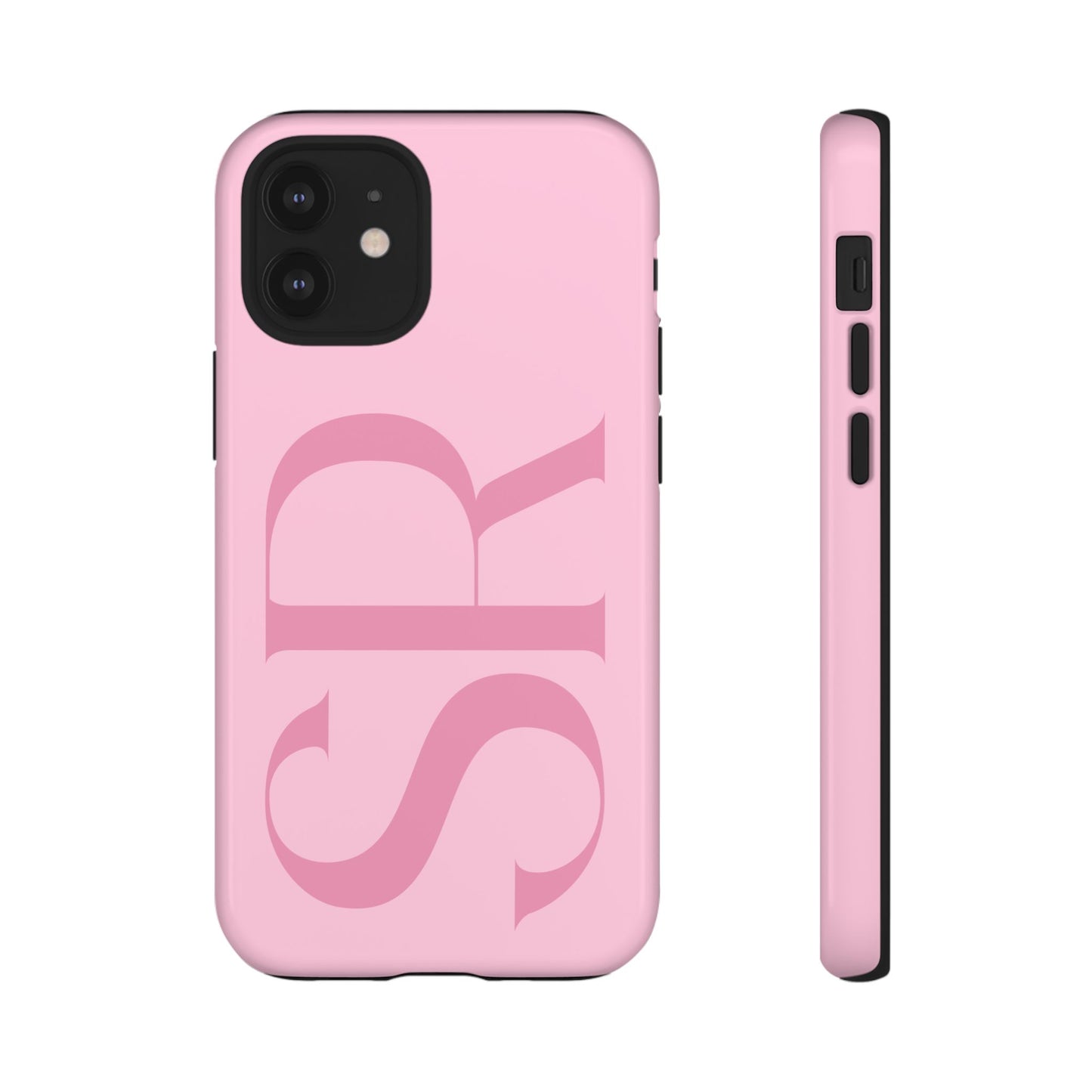 Pink Custom Initials Phone Case