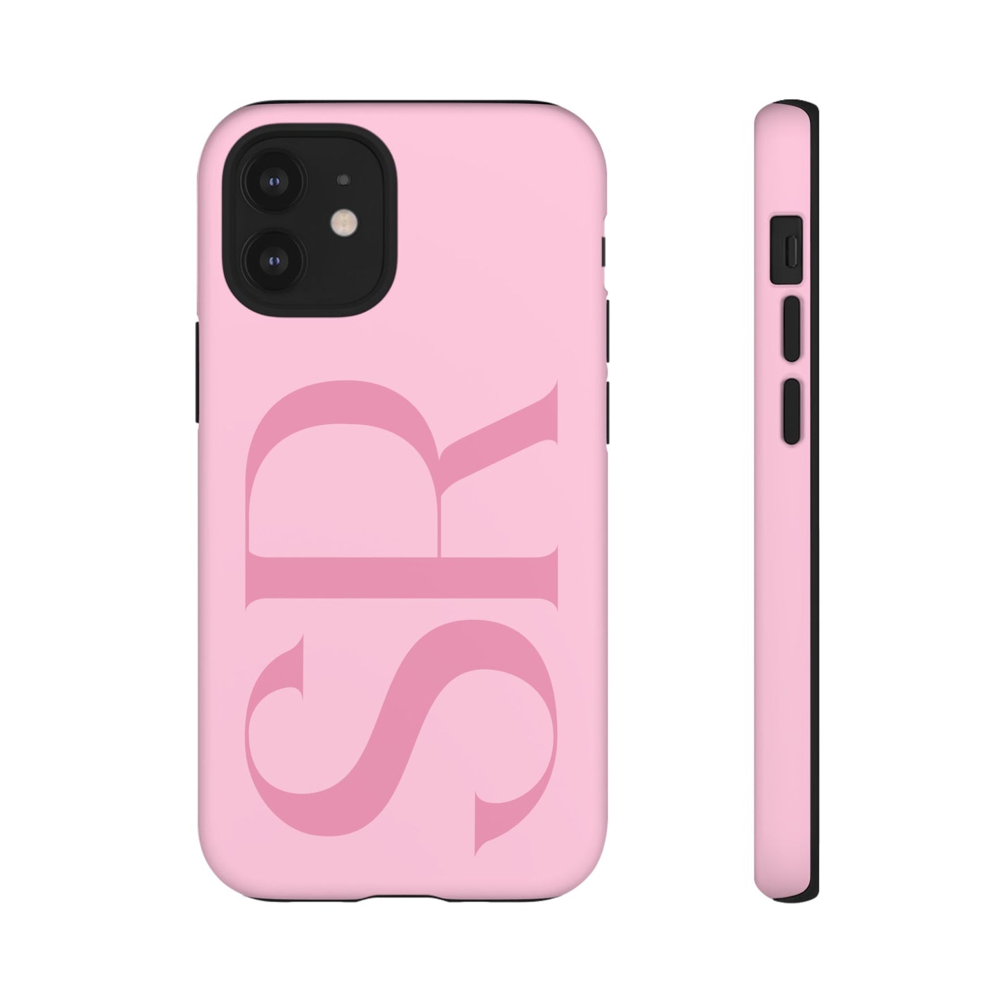Pink Custom Initials Phone Case