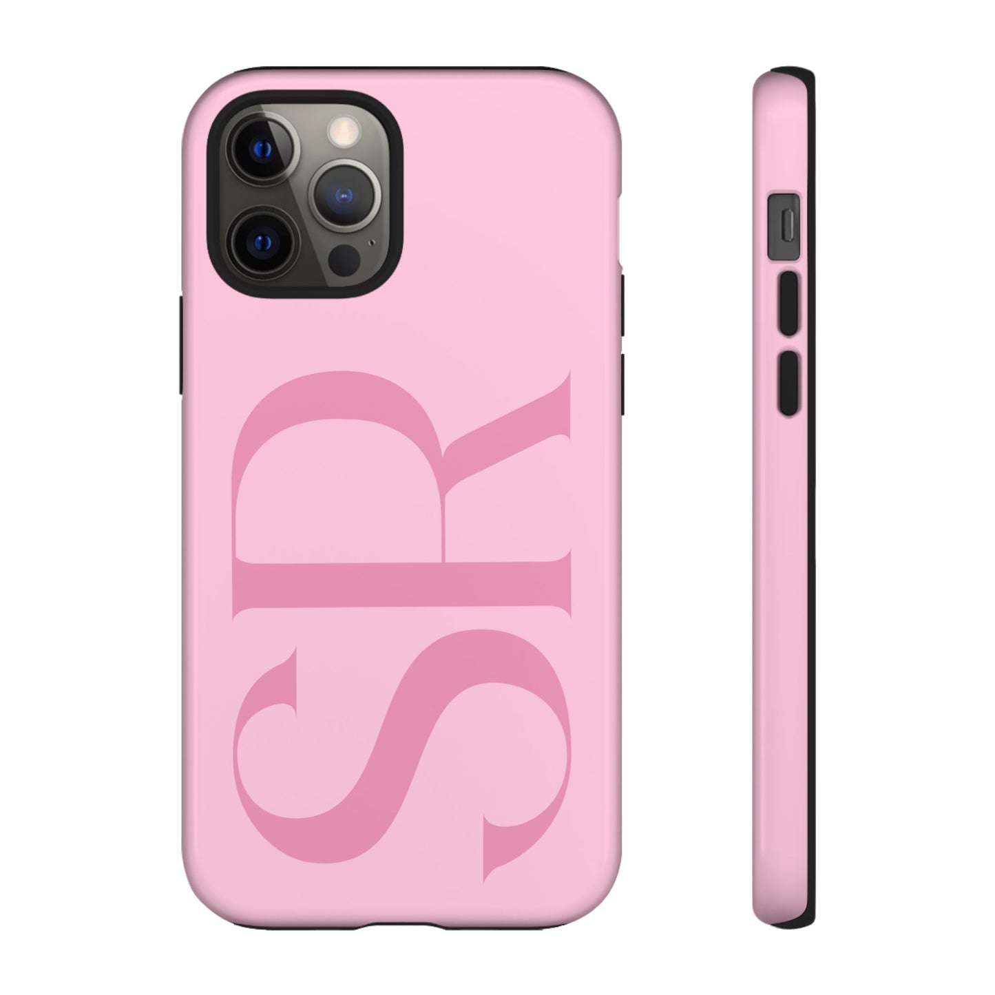 Pink Custom Initials Phone Case