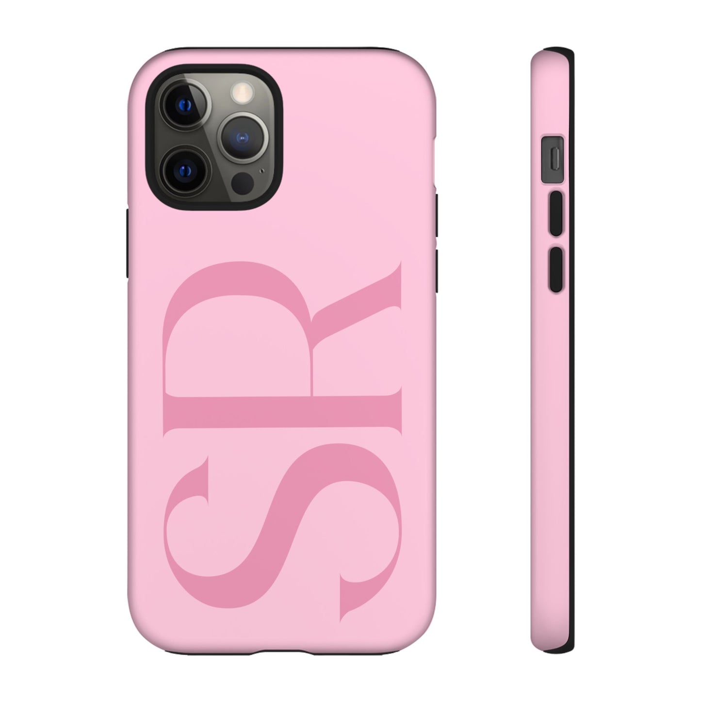 Pink Custom Initials Phone Case
