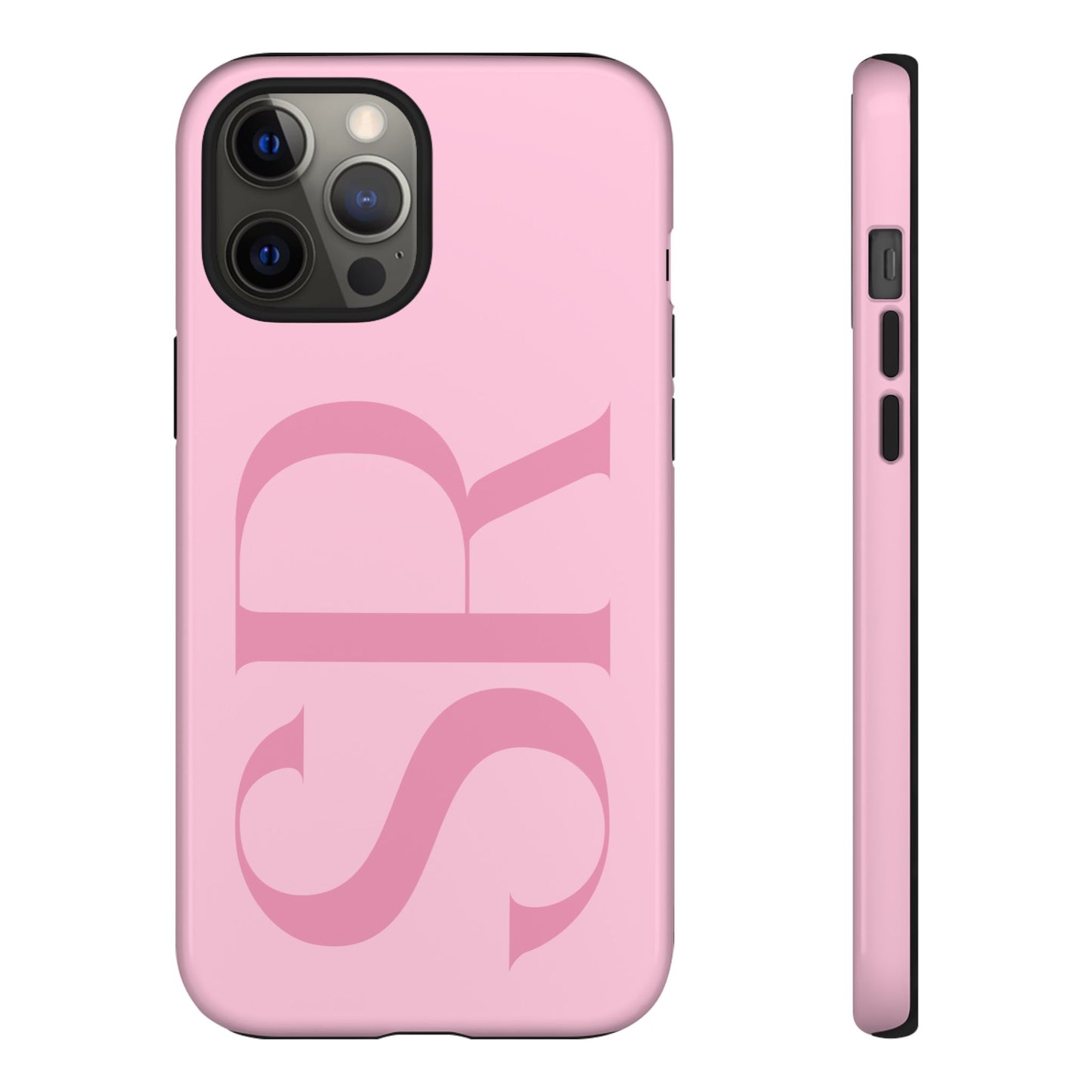 Pink Custom Initials Phone Case