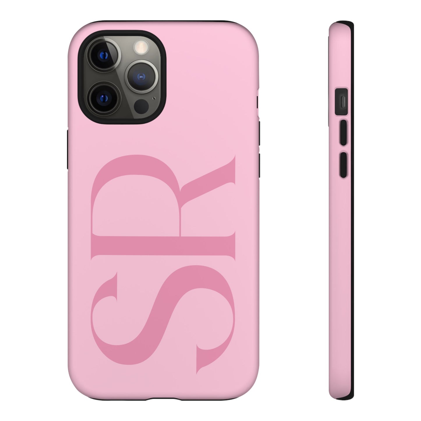 Pink Custom Initials Phone Case