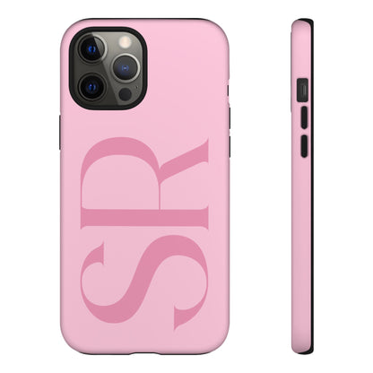 Pink Custom Initials Phone Case