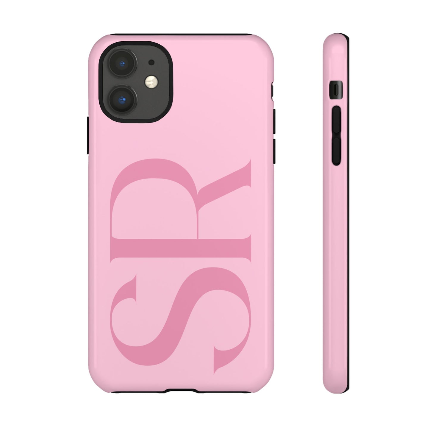 Pink Custom Initials Phone Case
