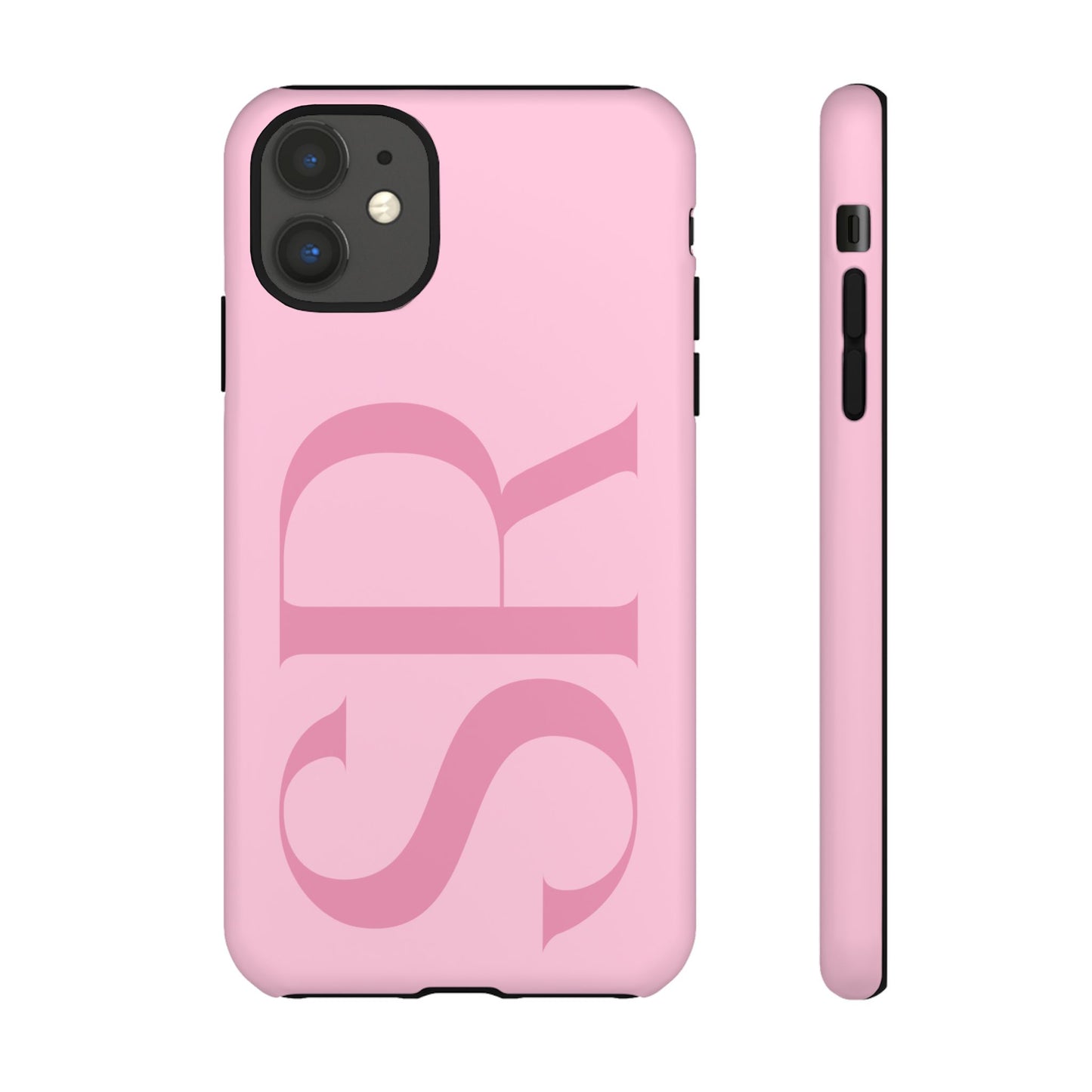 Pink Custom Initials Phone Case