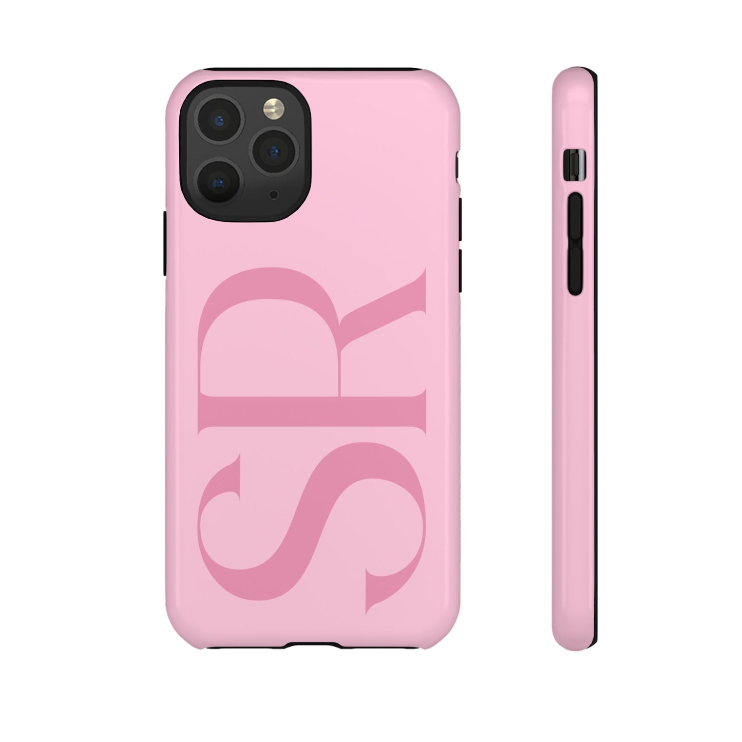 Pink Custom Initials Phone Case