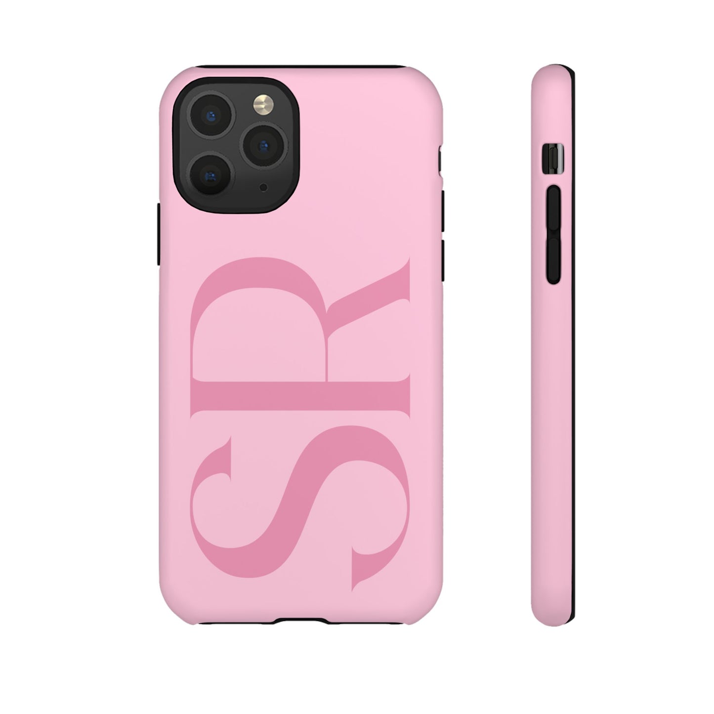 Pink Custom Initials Phone Case