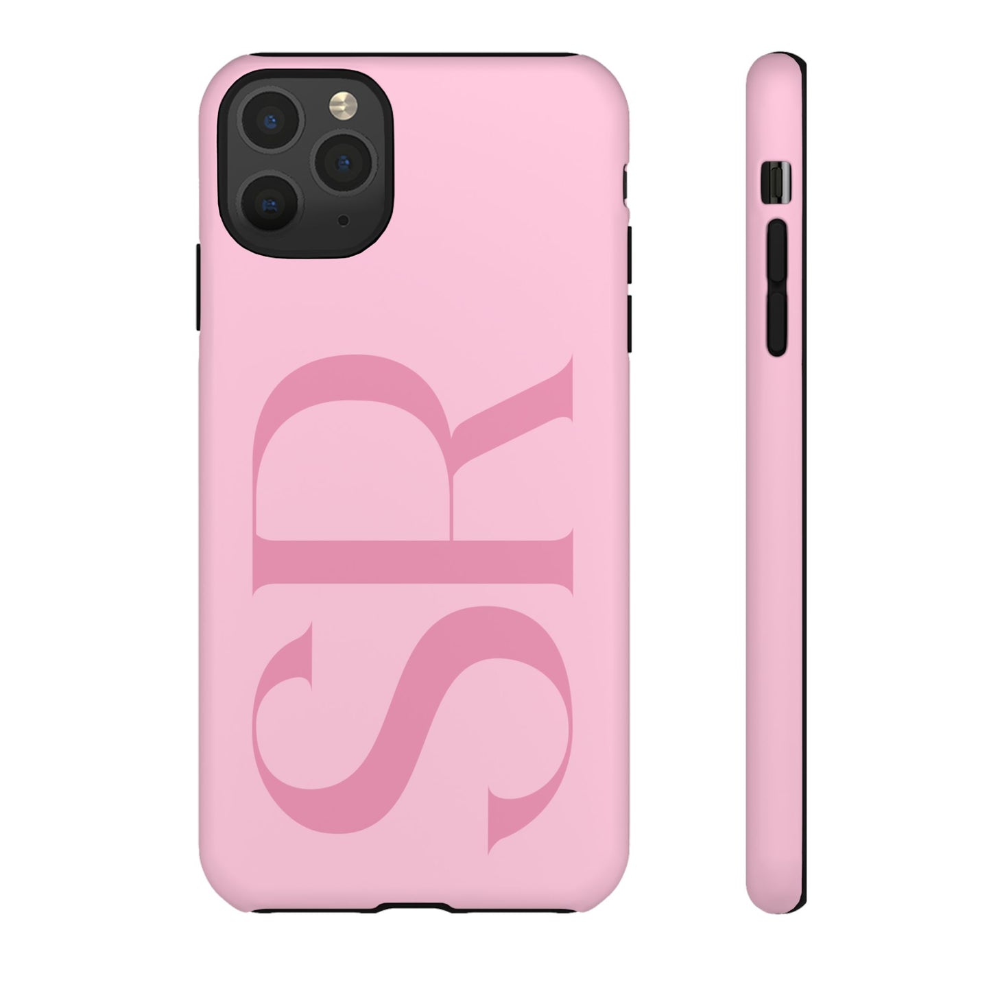 Pink Custom Initials Phone Case
