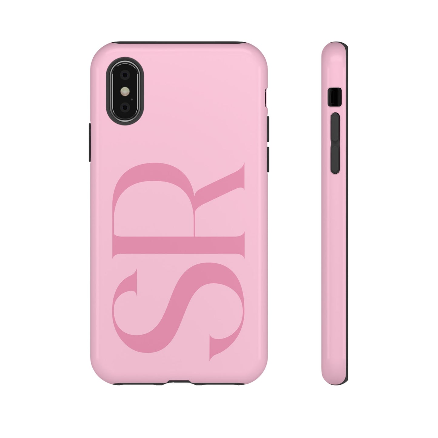 Pink Custom Initials Phone Case