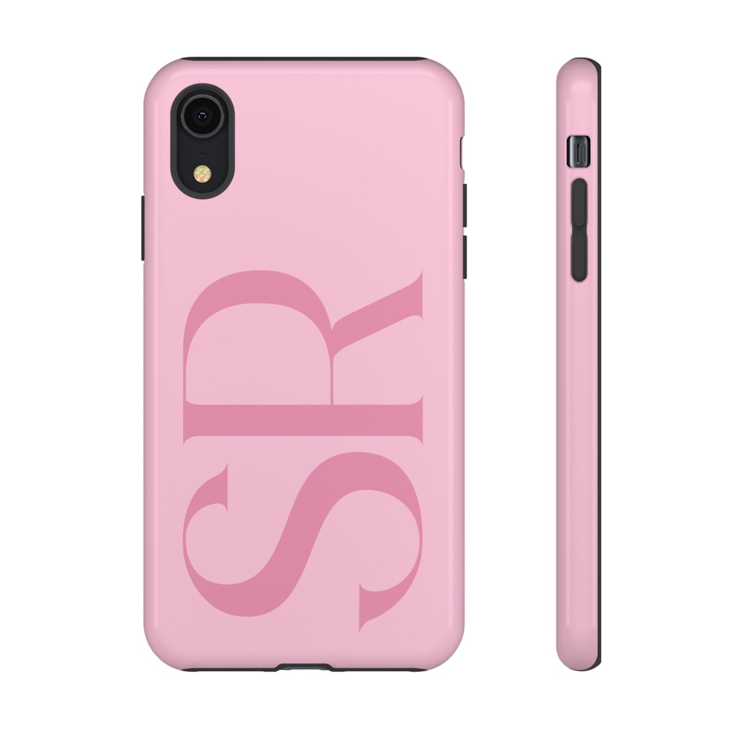 Pink Custom Initials Phone Case
