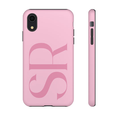 Pink Custom Initials Phone Case