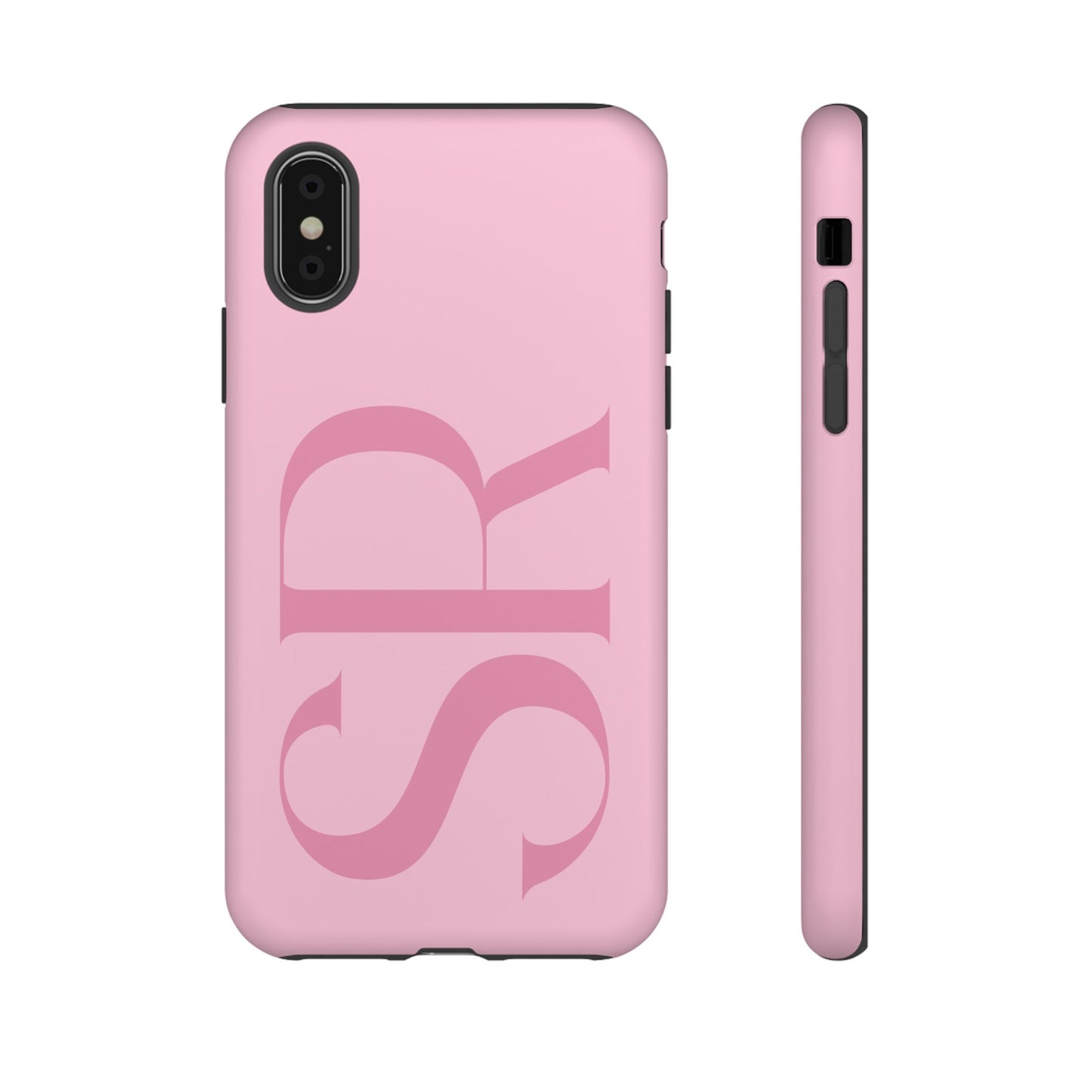Pink Custom Initials Phone Case