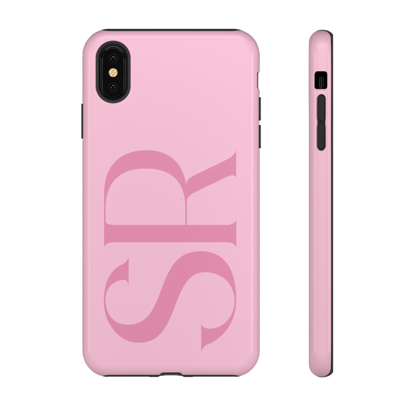 Pink Custom Initials Phone Case