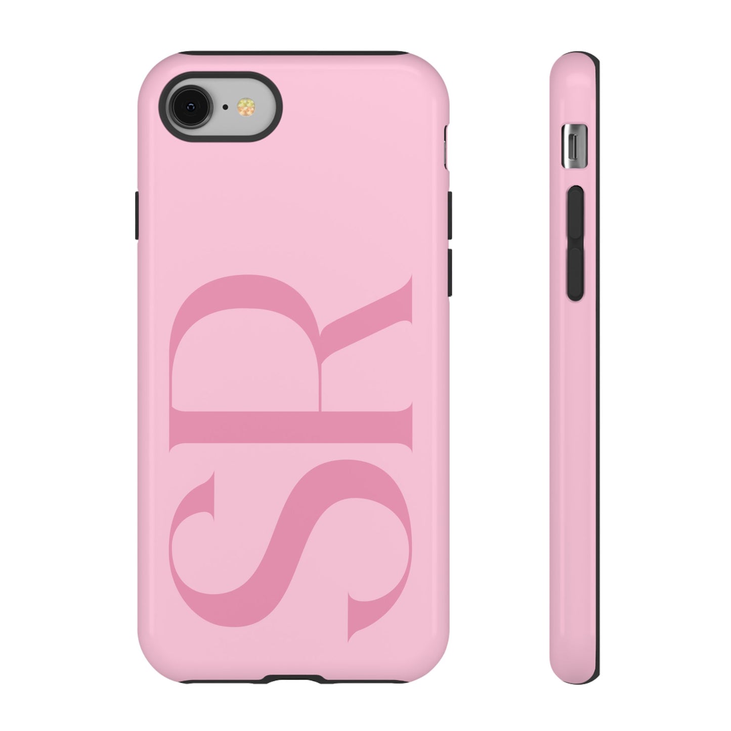 Pink Custom Initials Phone Case