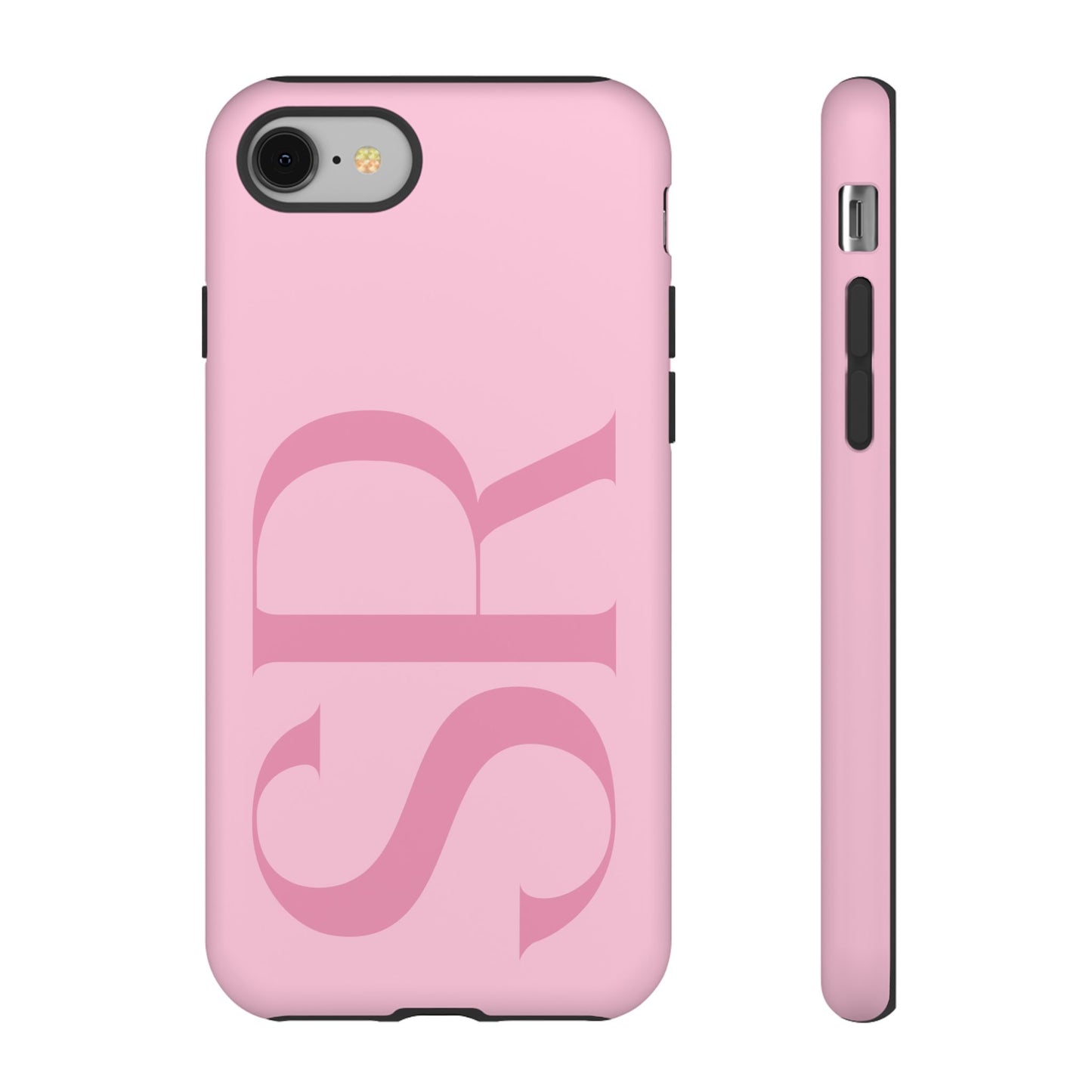 Pink Custom Initials Phone Case