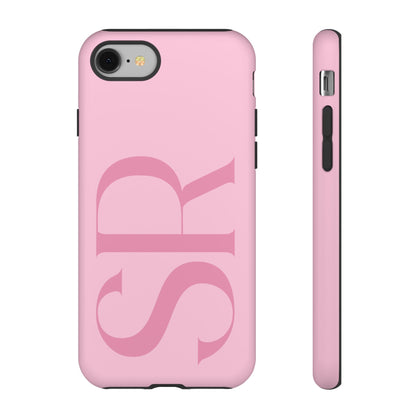 Pink Custom Initials Phone Case