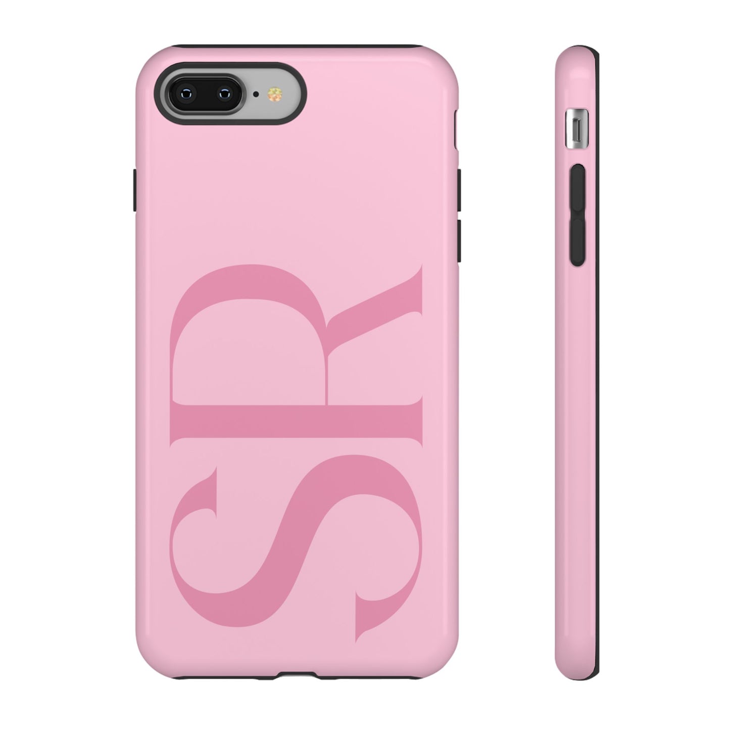 Pink Custom Initials Phone Case