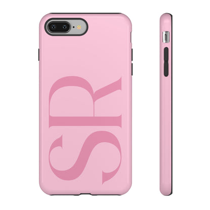 Pink Custom Initials Phone Case
