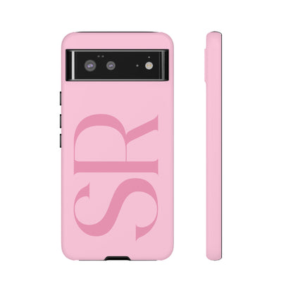 Pink Custom Initials Phone Case