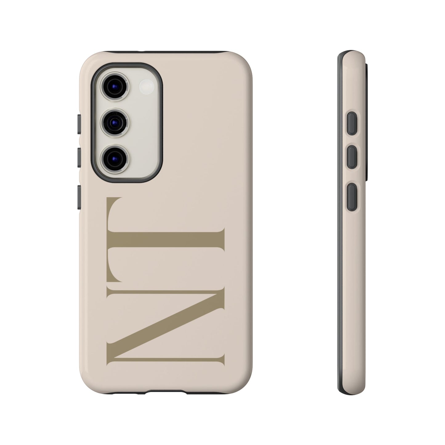 Sand Custom Initials Phone Case