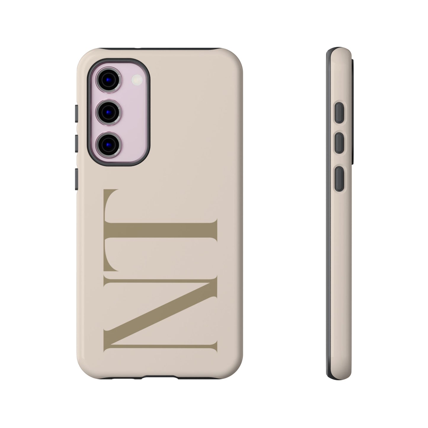 Sand Custom Initials Phone Case