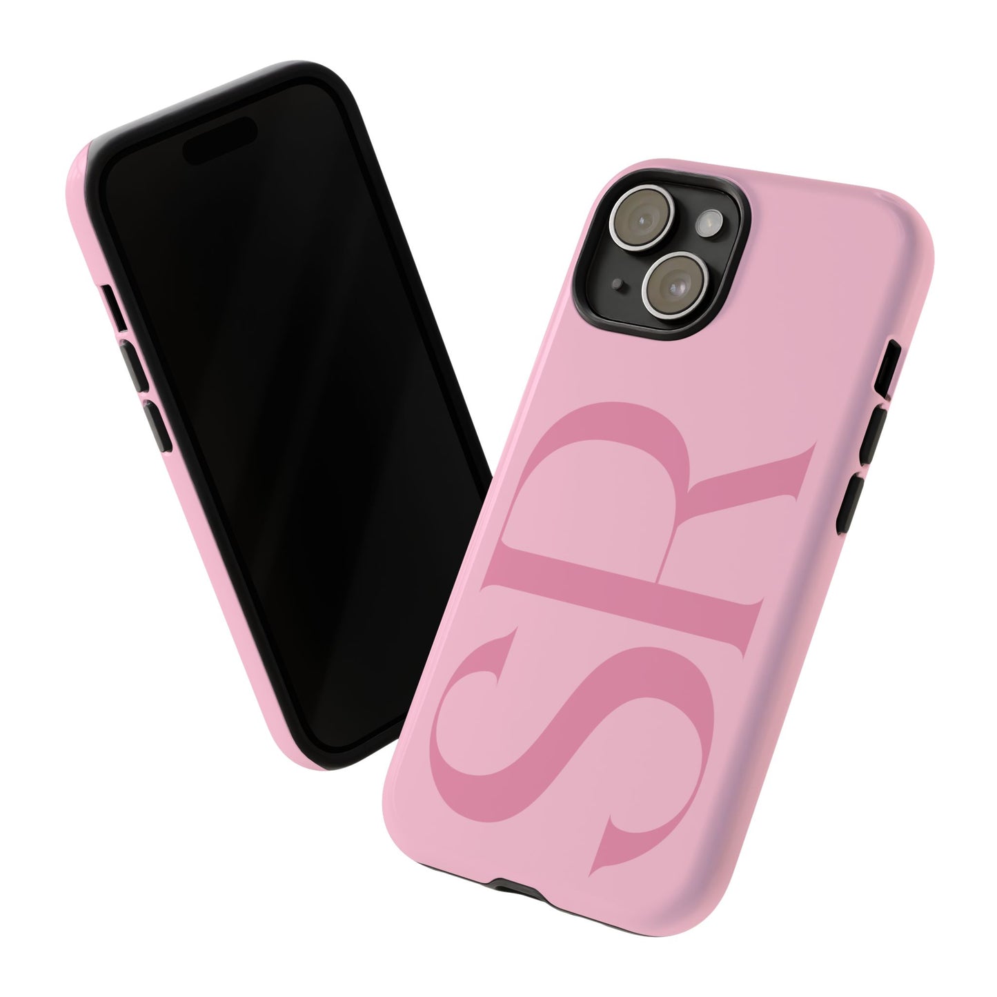 Pink Custom Initials Phone Case
