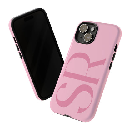Pink Custom Initials Phone Case