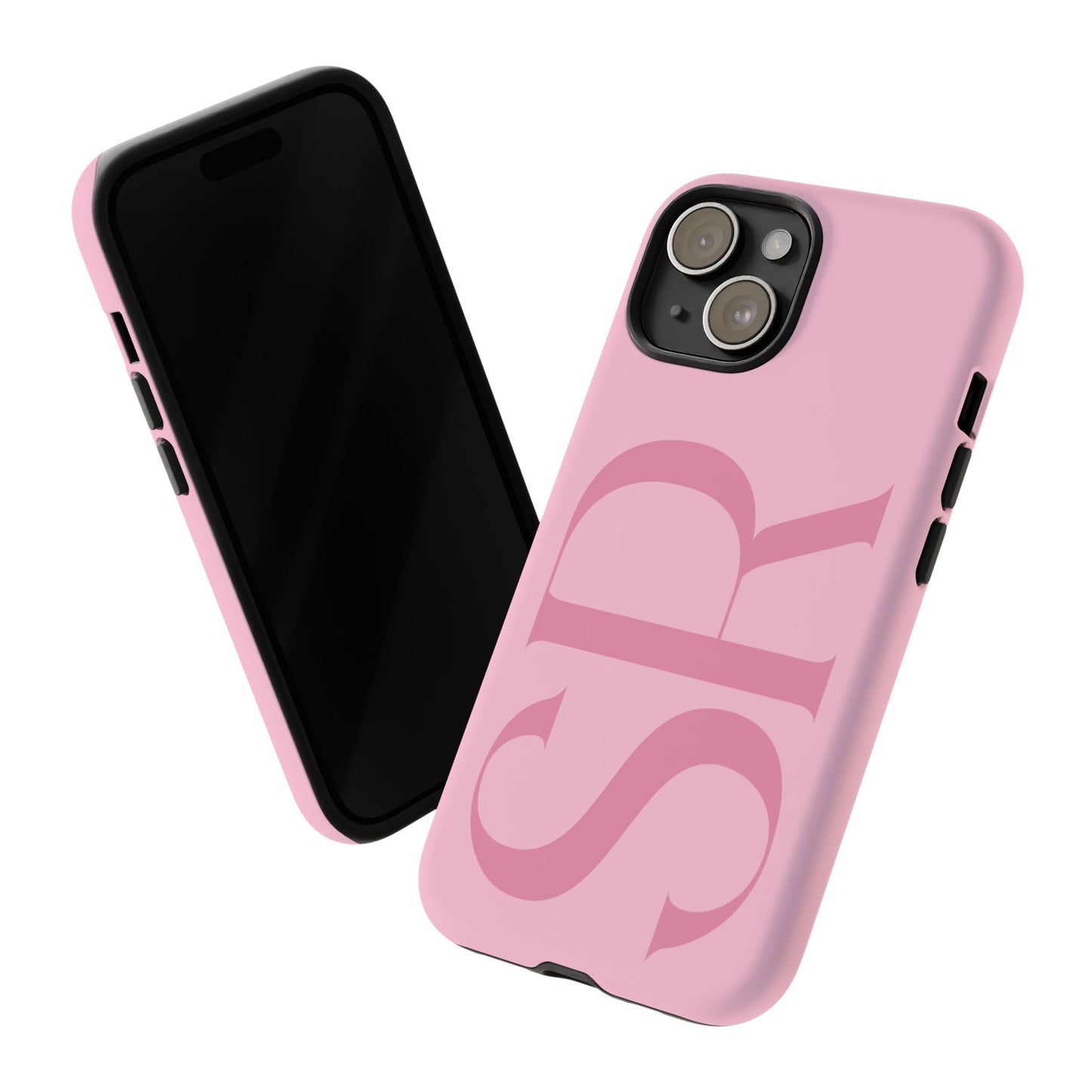 Pink Custom Initials Phone Case
