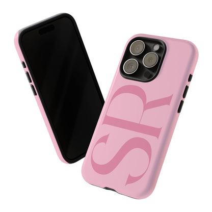 Pink Custom Initials Phone Case
