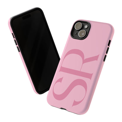Pink Custom Initials Phone Case