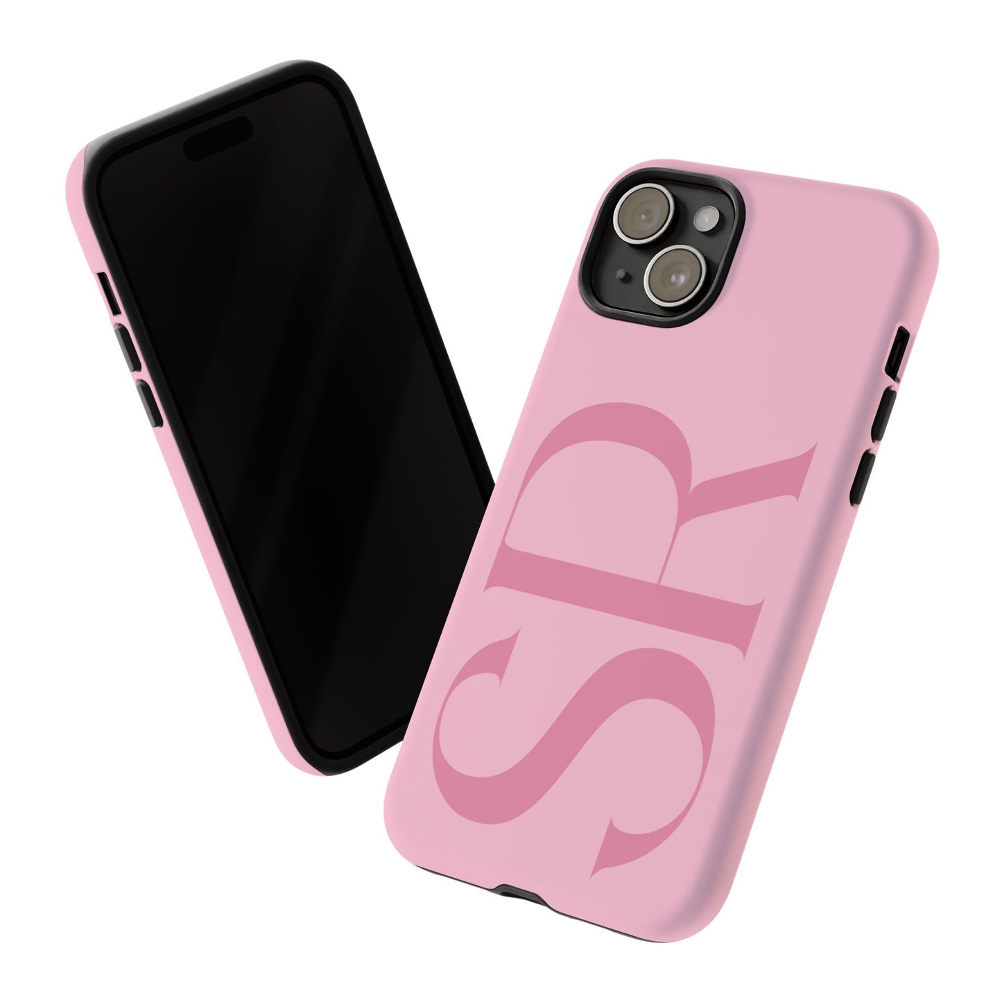 Pink Custom Initials Phone Case