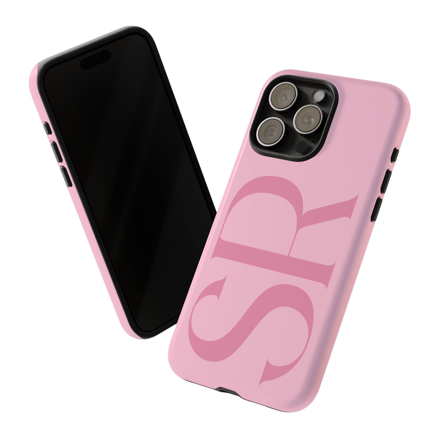Pink Custom Initials Phone Case