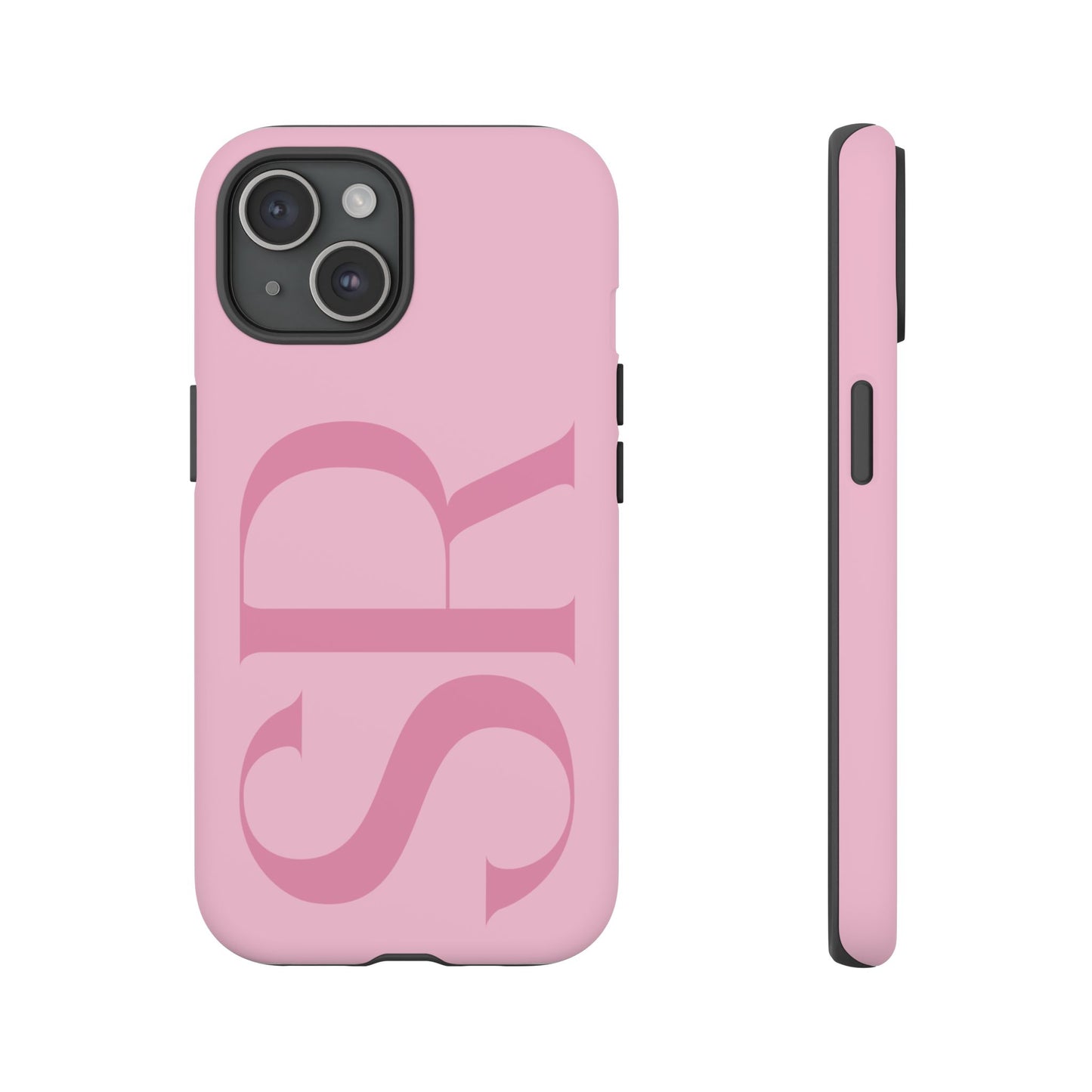 Pink Custom Initials Phone Case