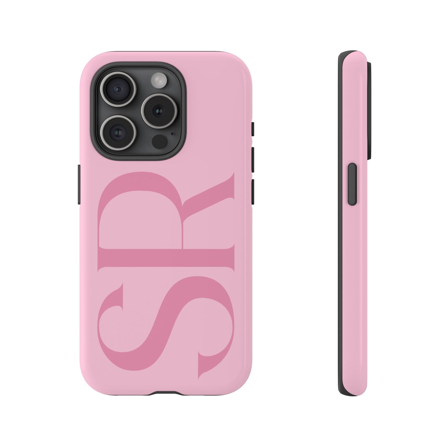 Pink Custom Initials Phone Case