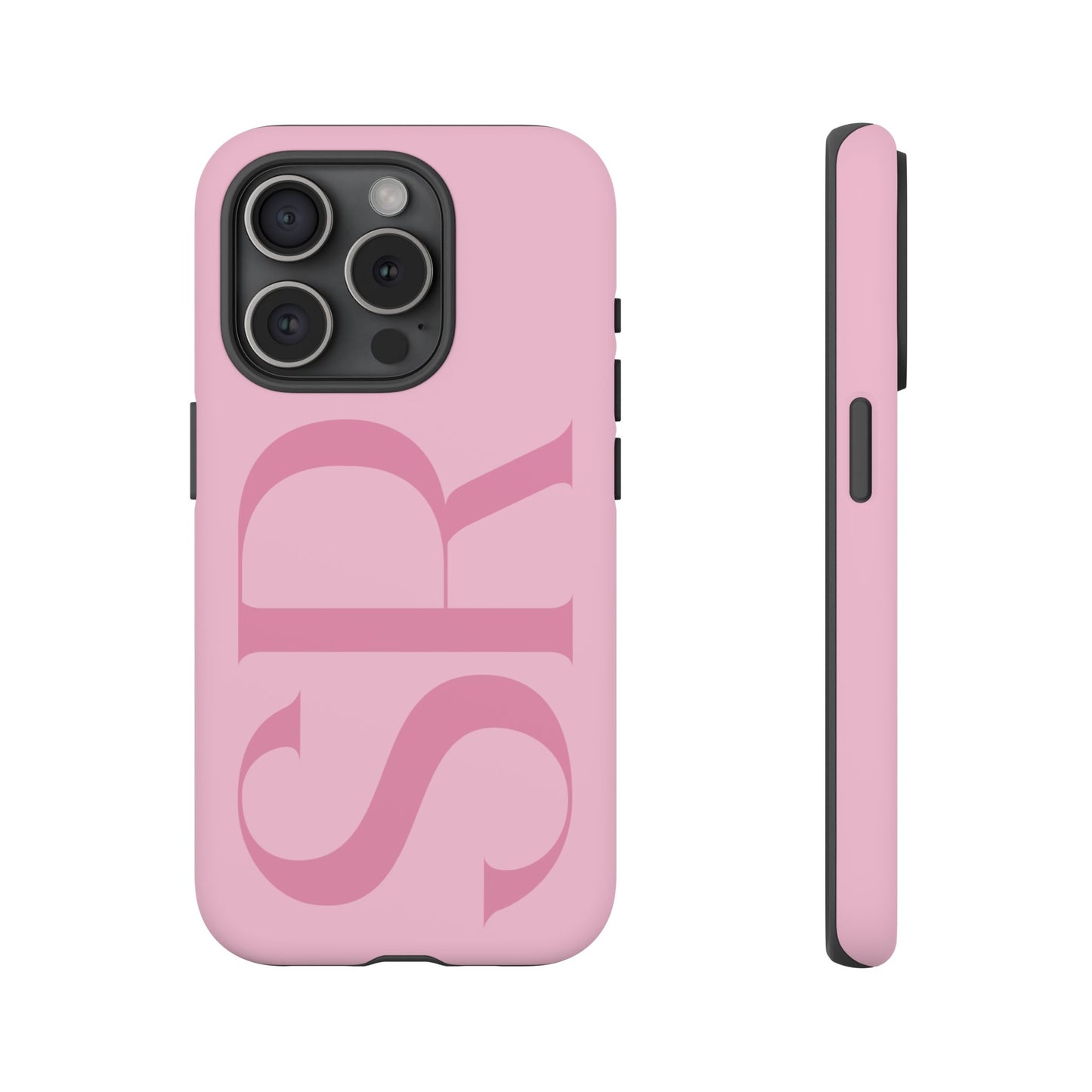 Pink Custom Initials Phone Case