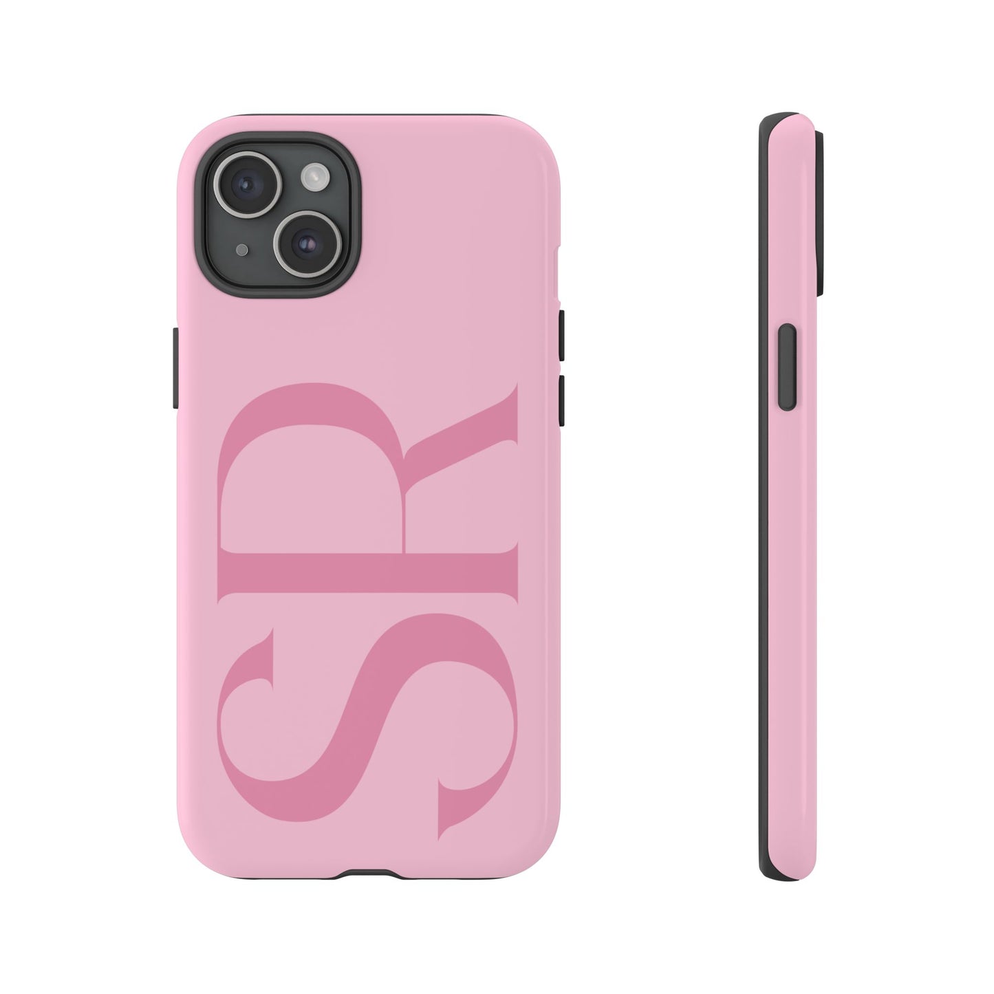 Pink Custom Initials Phone Case