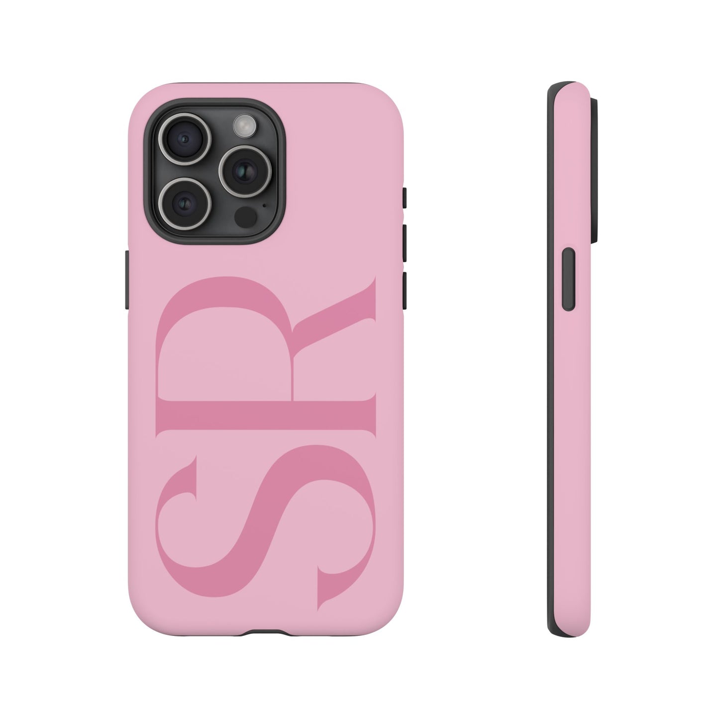 Pink Custom Initials Phone Case